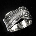 Silver cz ring